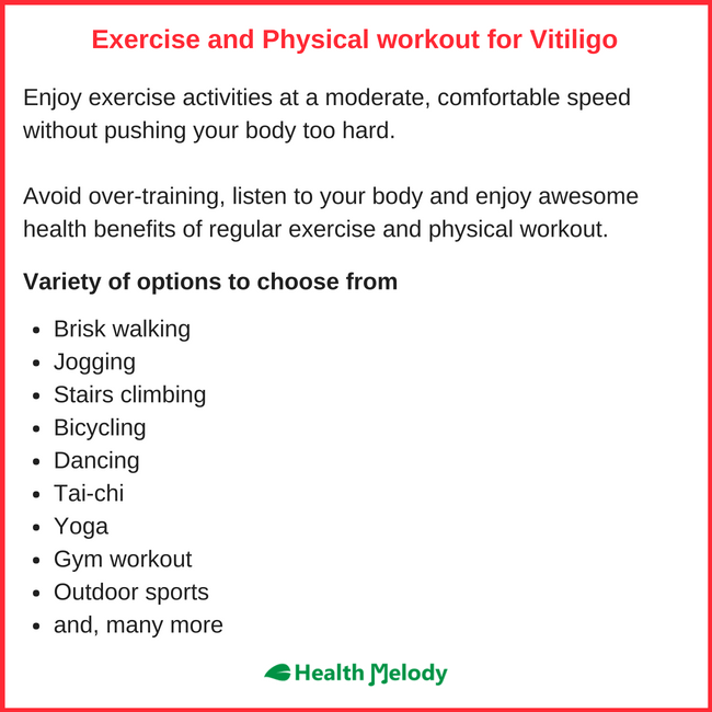 Physical Exercise Gym workout Vitiligo Leucoderma